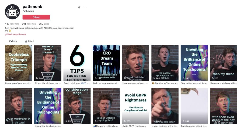 Pathmonk TV: TikTok @pathmonk